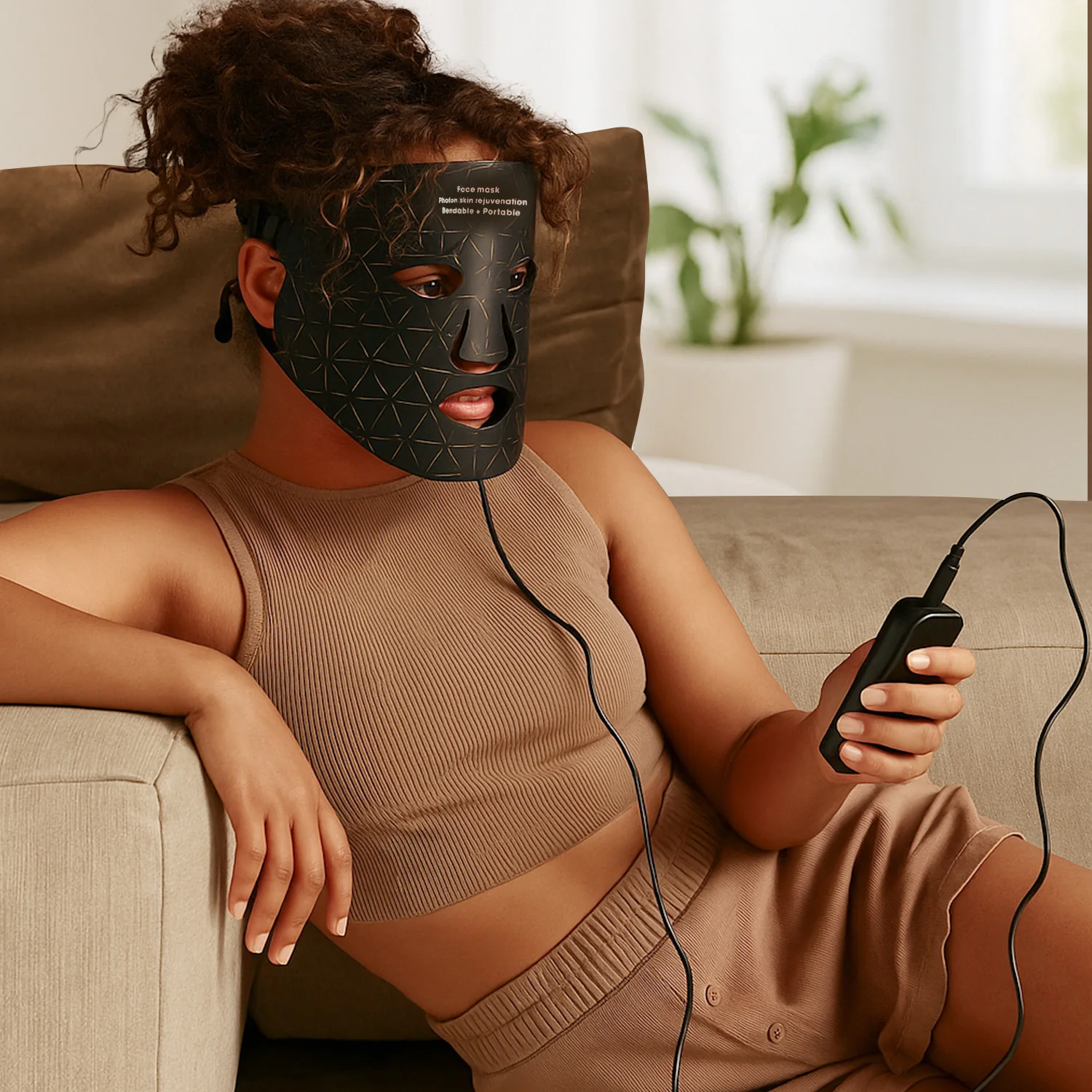 Advanced 240-Light Infrared LED Beauty Mask for Face & Neck - Image 3