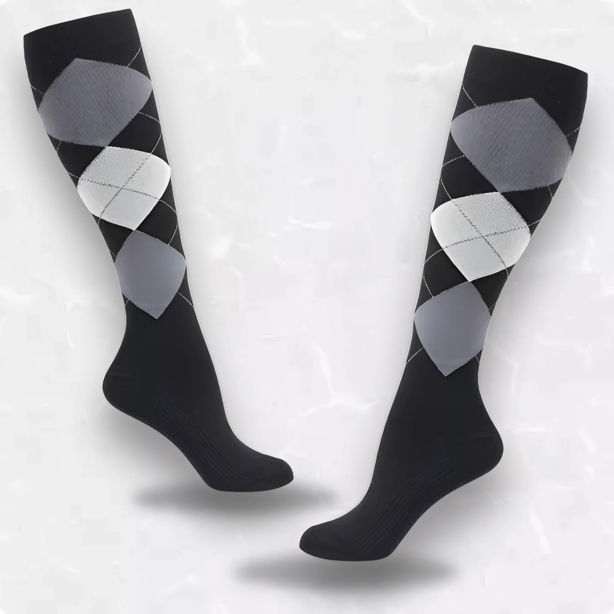 Checker Patterned LegEase Compression Socks - Image 3