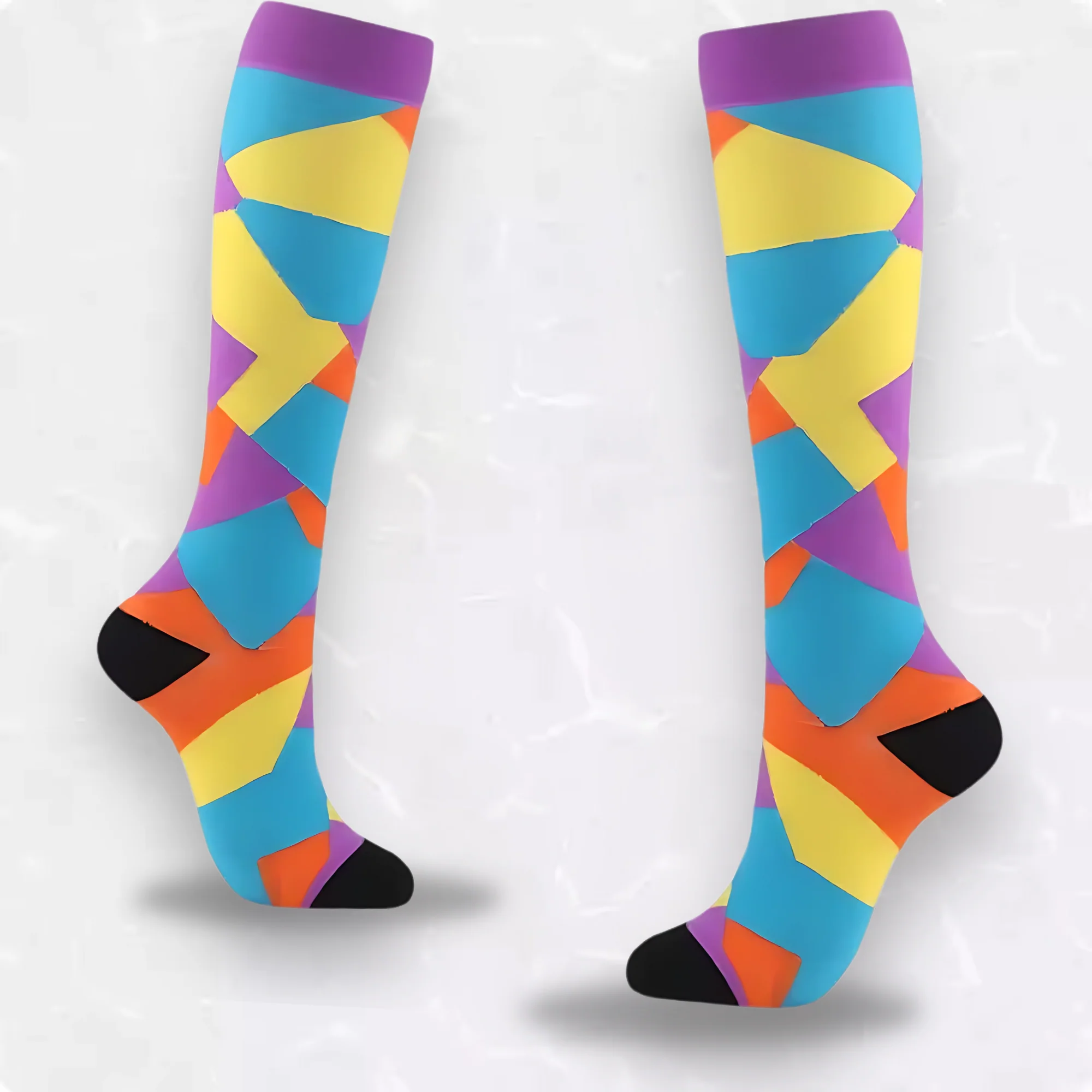 Checker Patterned LegEase Compression Socks - Image 5