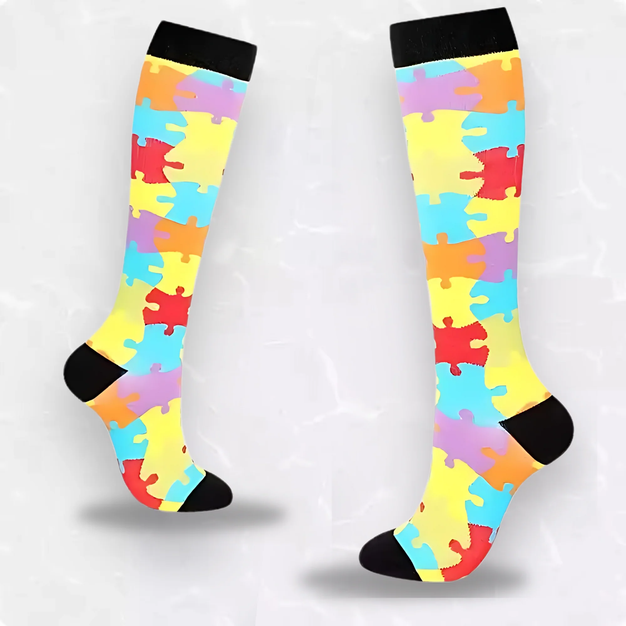 Checker Patterned LegEase Compression Socks - Image 6