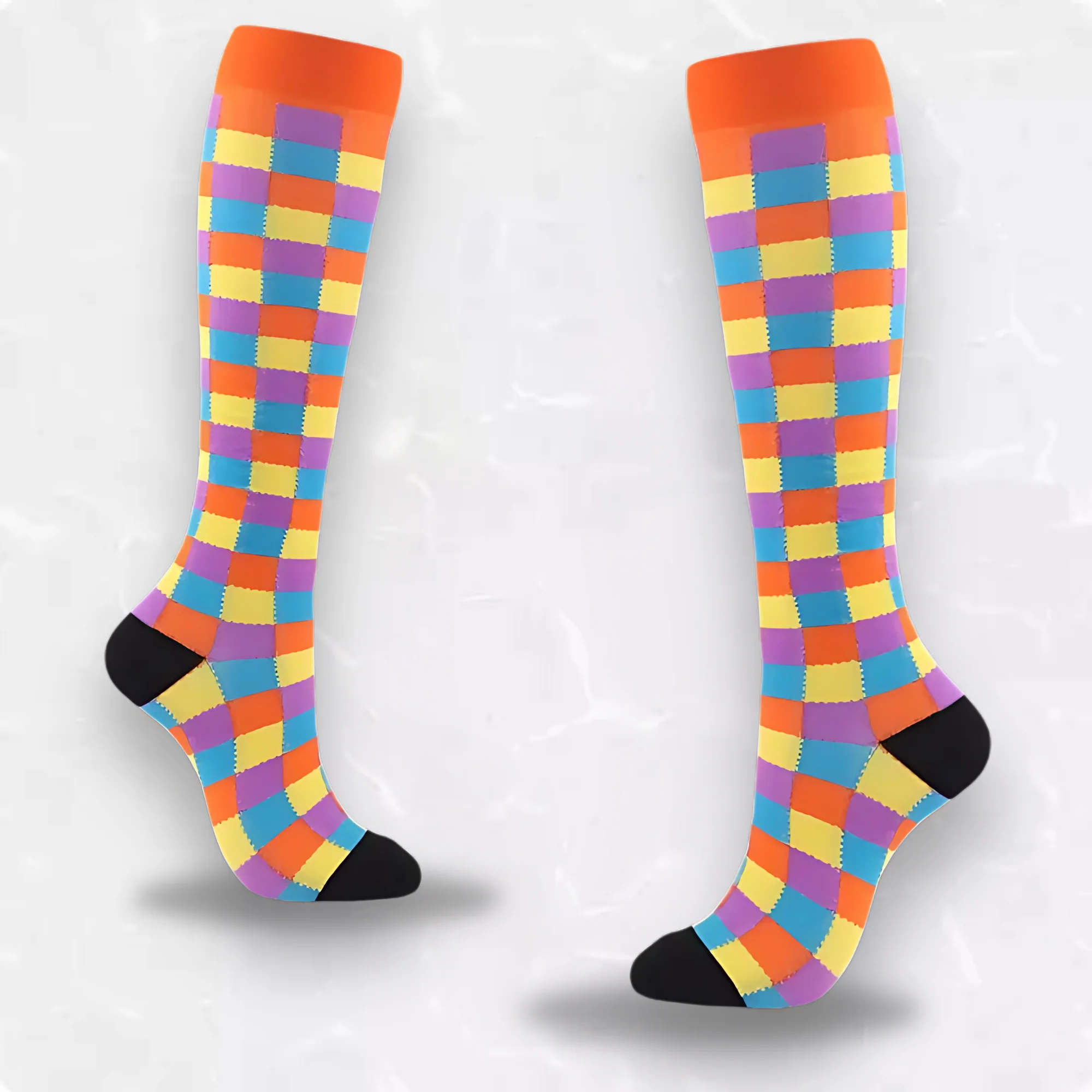 Checker Patterned LegEase Compression Socks - Image 7