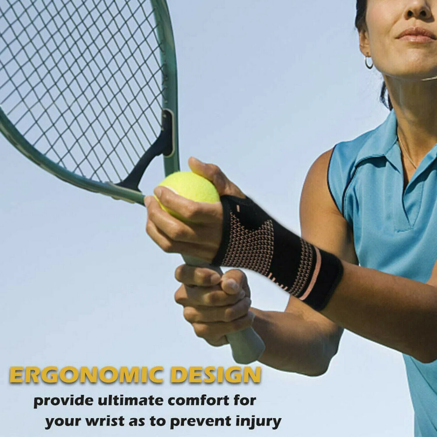 Copper Wrist + Hand Compression Brace - Image 10