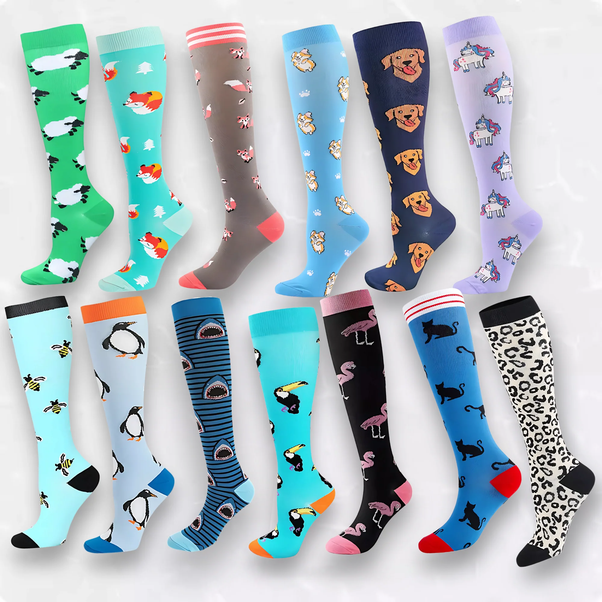 Fun Patterned LegEase Compression Socks - Image 37