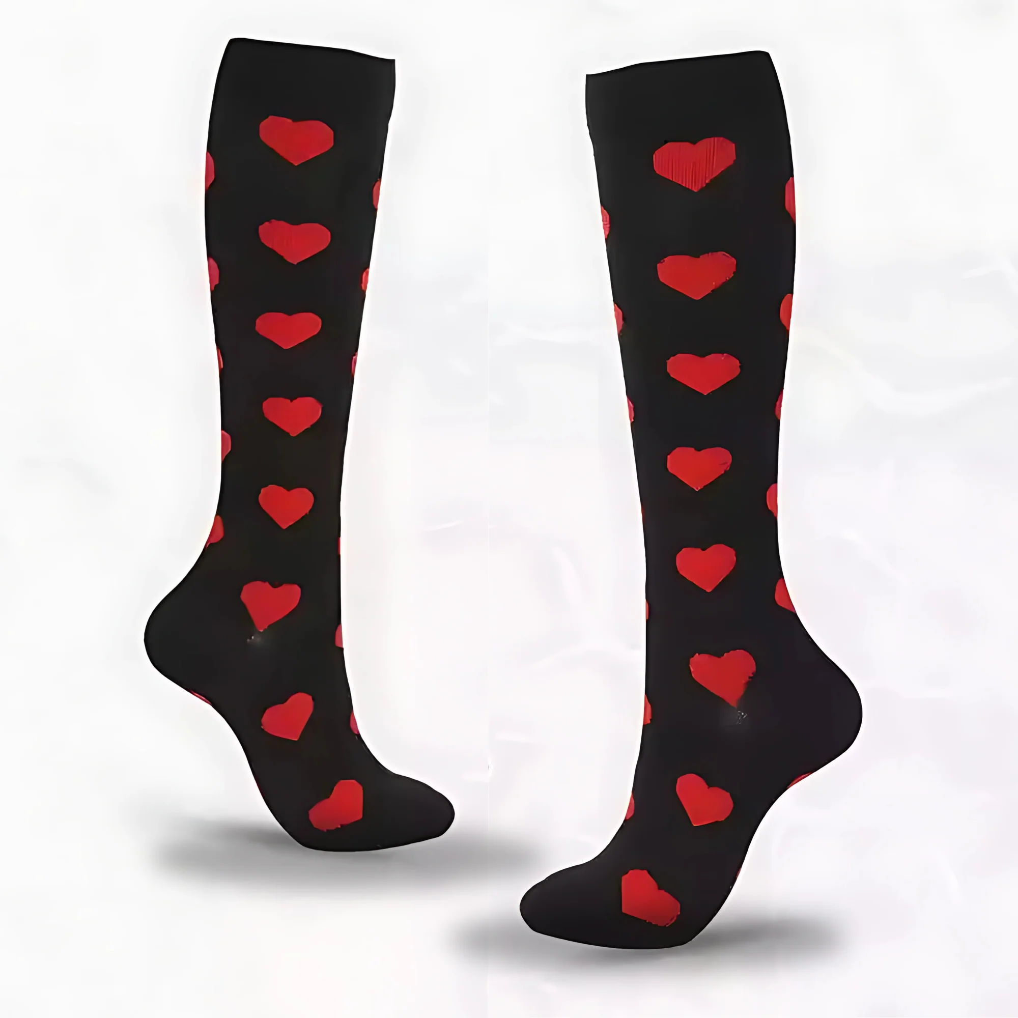 Heart Patterned LegEase Compression Socks - Image 7