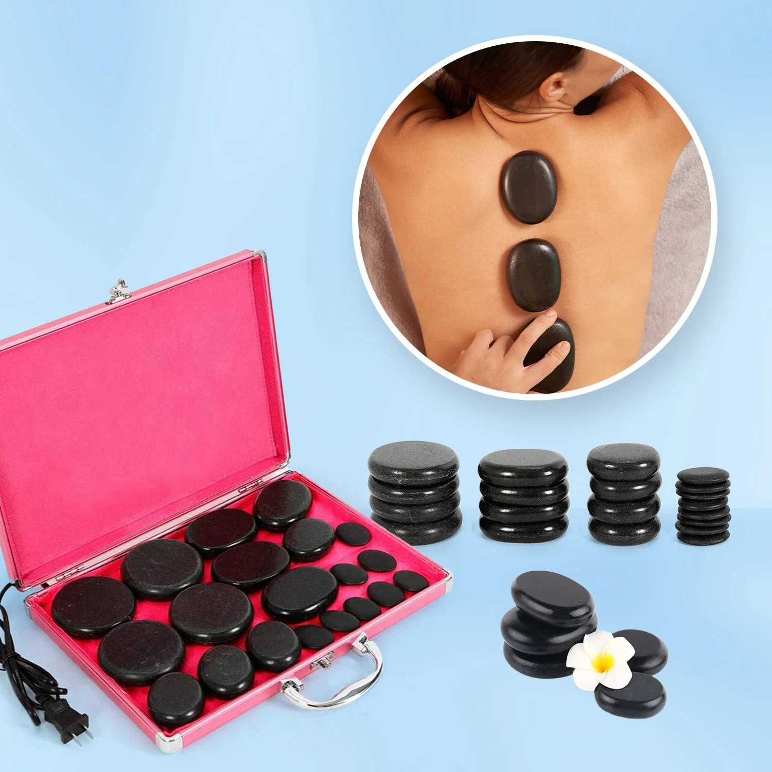 Hot Massage Basalt Stone Kit - Image 3