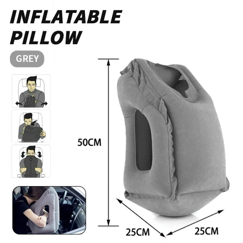 Inflatable Air Cushion Travel Pillow - Image 11