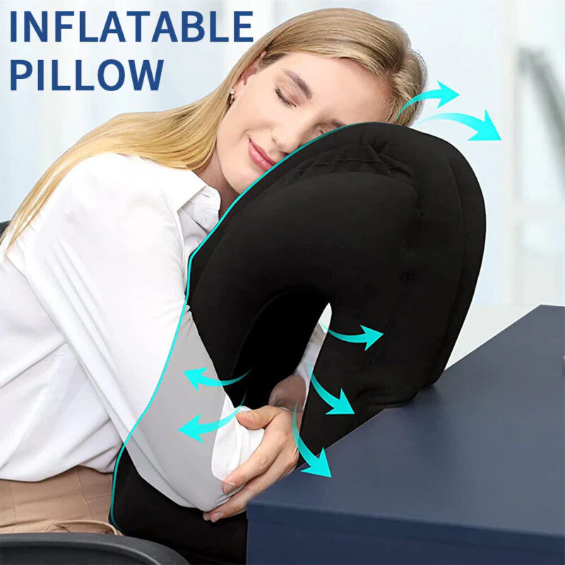 Inflatable Air Cushion Travel Pillow - Image 3