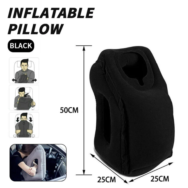 Inflatable Air Cushion Travel Pillow - Image 9