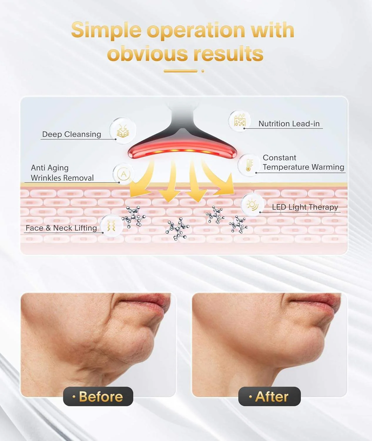 LED Light Therapy Face and Neck Massager - Image 11