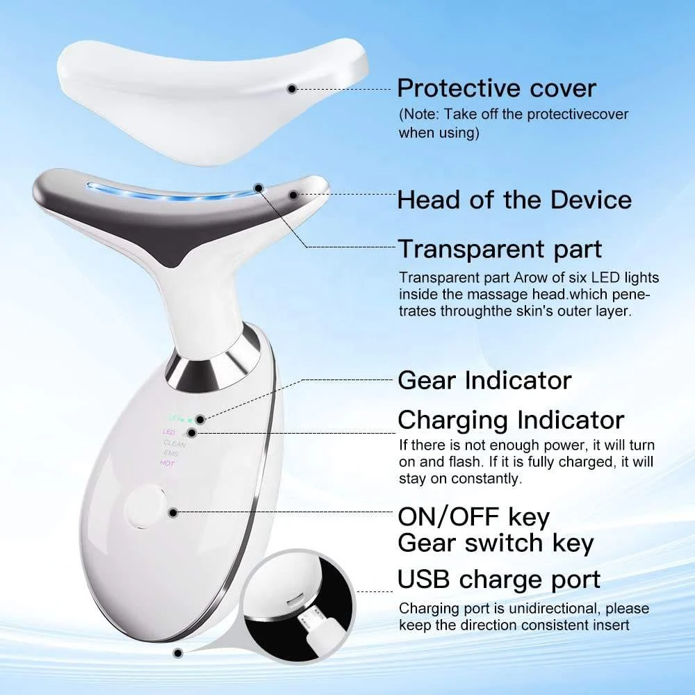 LED Light Therapy Face and Neck Massager - Image 14