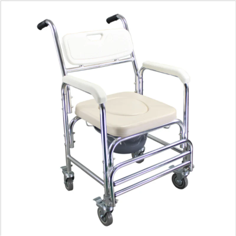 Mobile Shower Toilet Commode Chair - Image 9