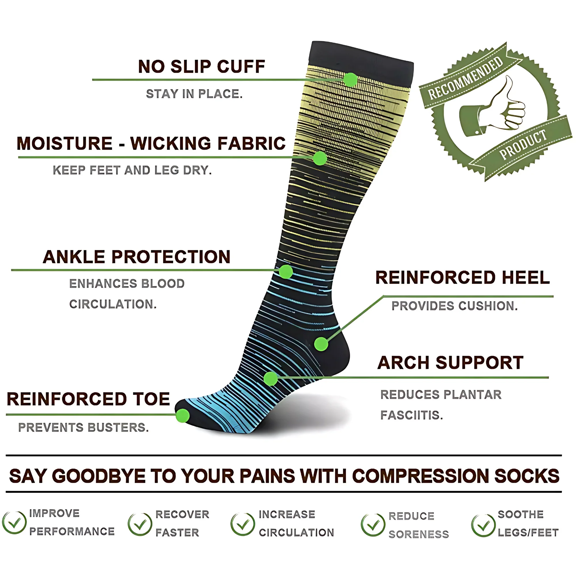 Ombré Flex LegEase Compression Socks - Image 11