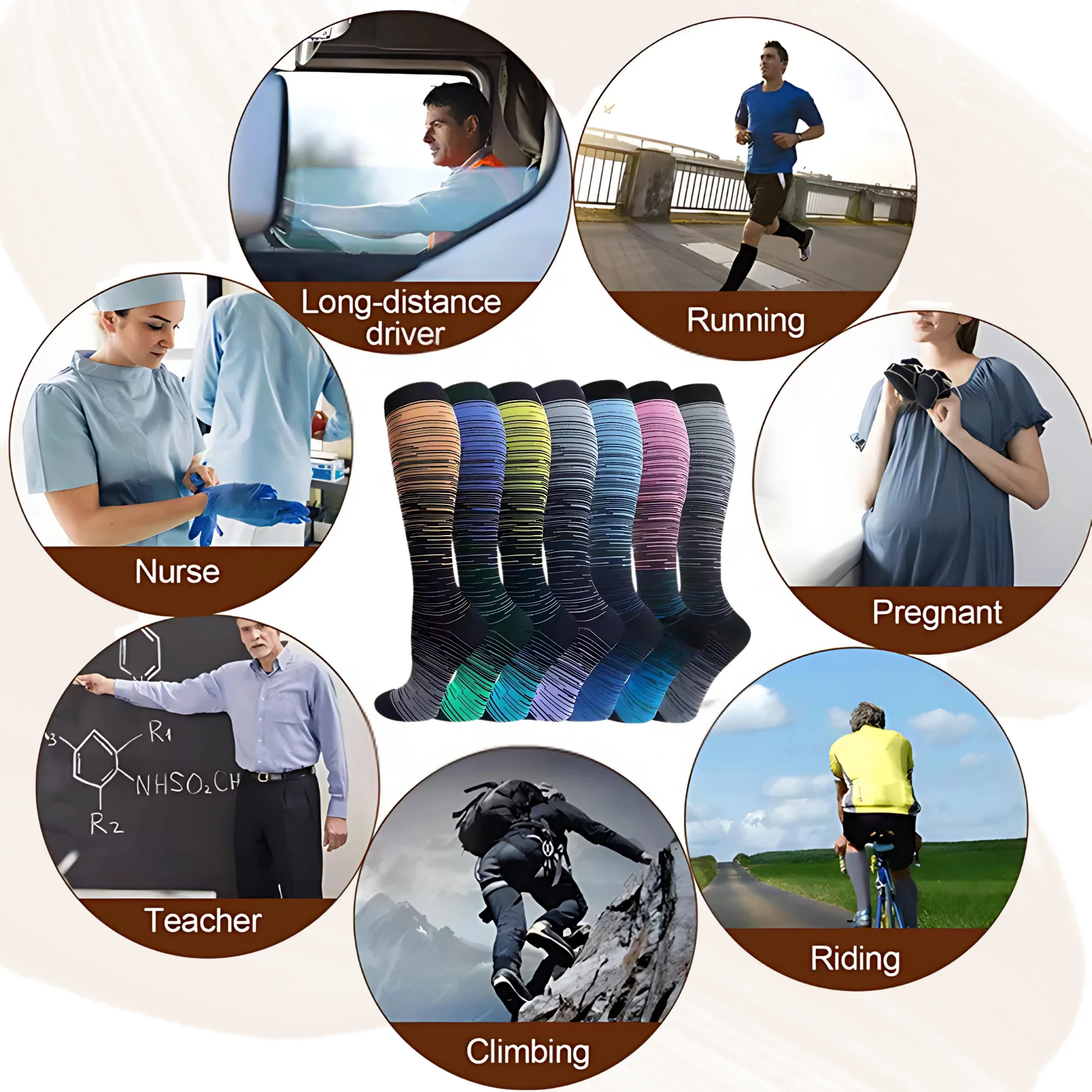 Ombré Flex LegEase Compression Socks - Image 15