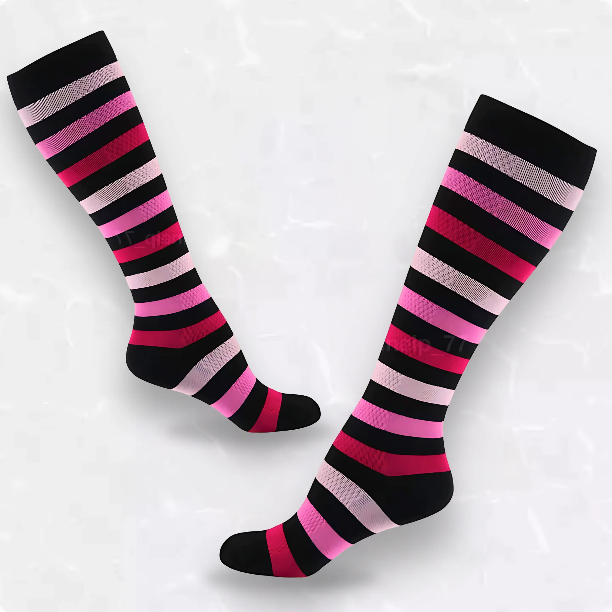 Striped Patterned LegEase Compression Socks - Image 3