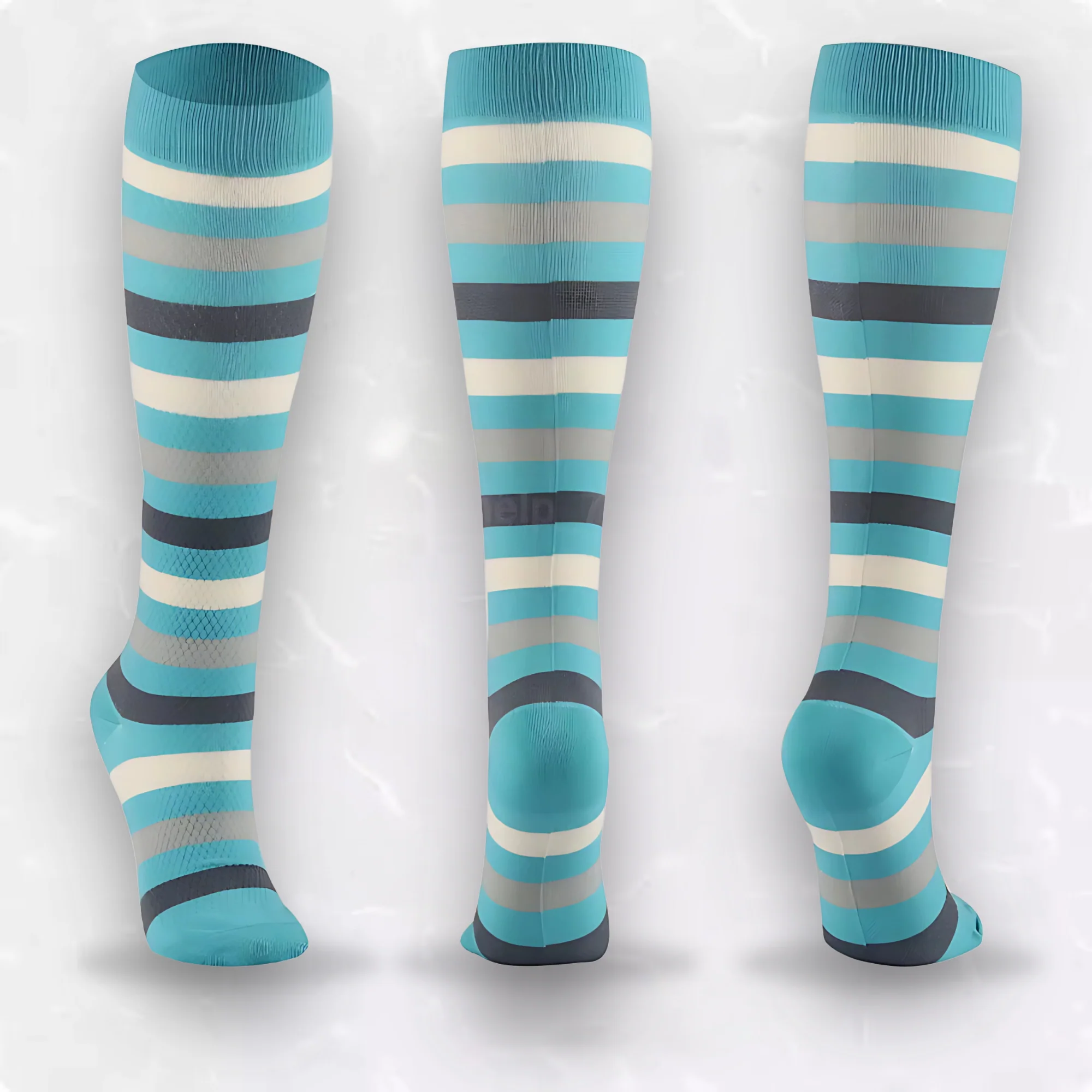 Striped Patterned LegEase Compression Socks - Image 4