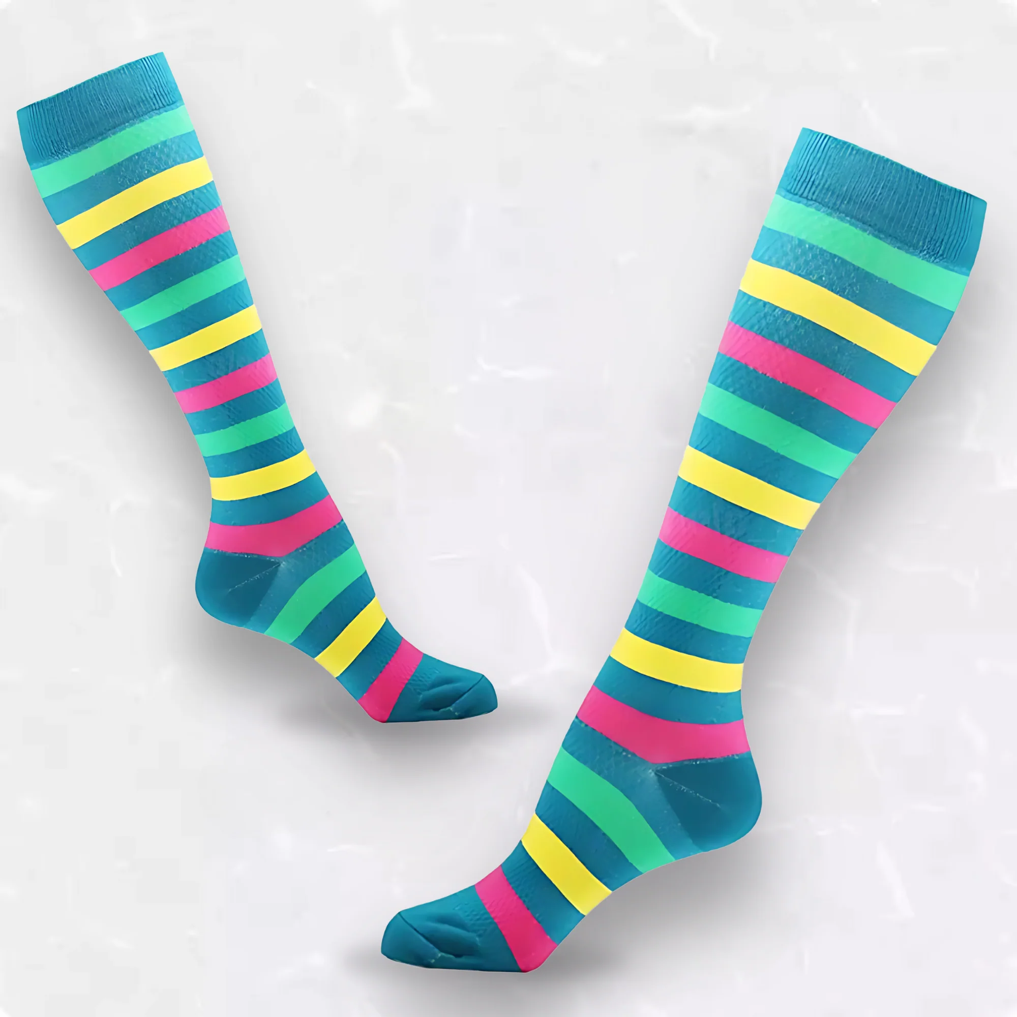 Striped Patterned LegEase Compression Socks - Image 7