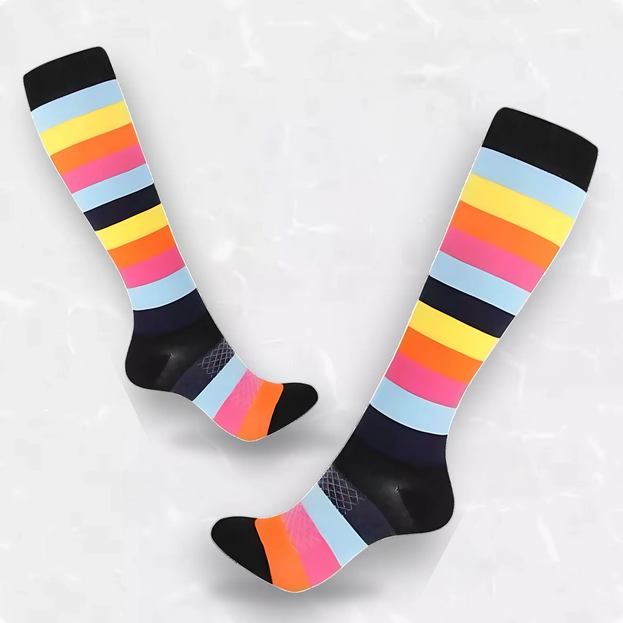 Striped Patterned LegEase Compression Socks - Image 8