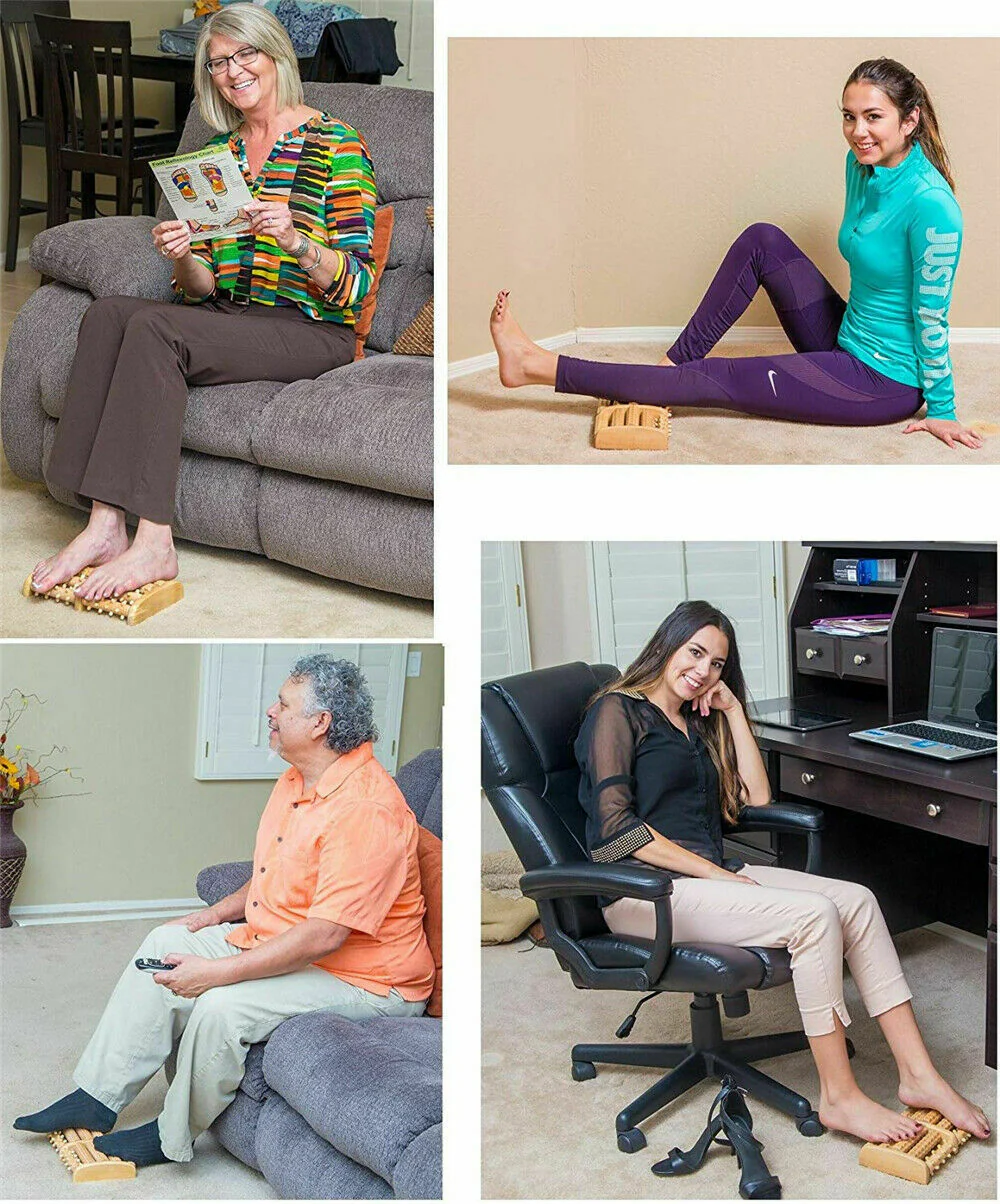 Wooden 5 Roller Foot Massager - Image 10