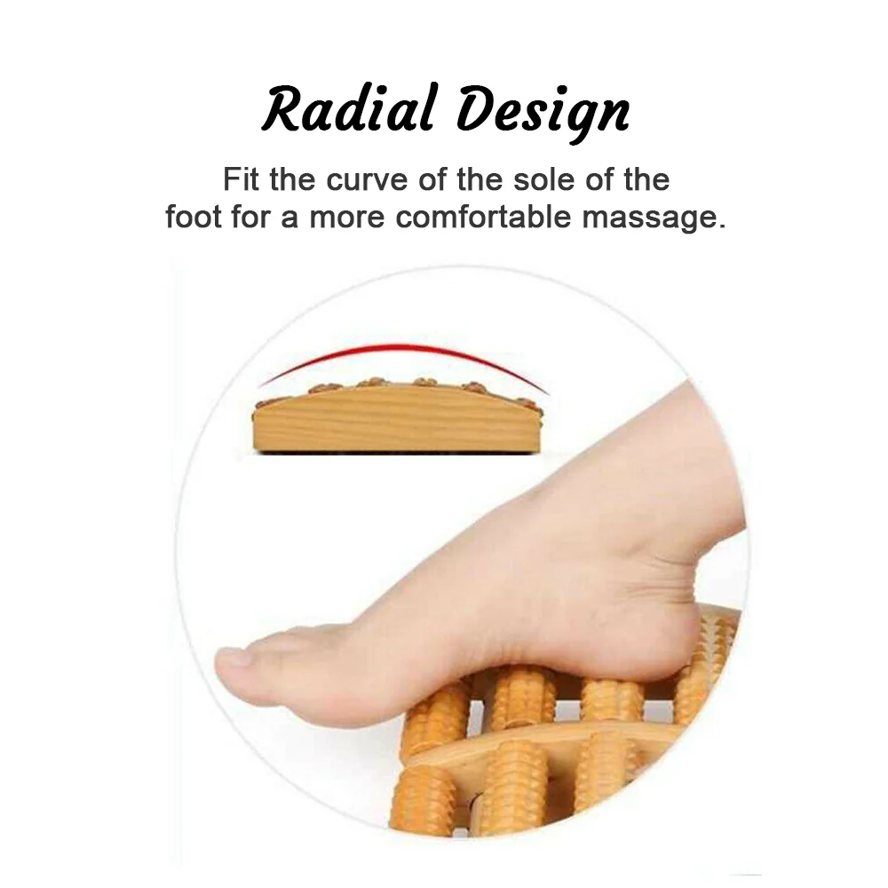 Wooden 5 Roller Foot Massager - Image 6
